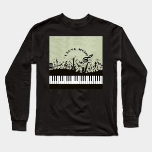 I Love Music Long Sleeve T-Shirt